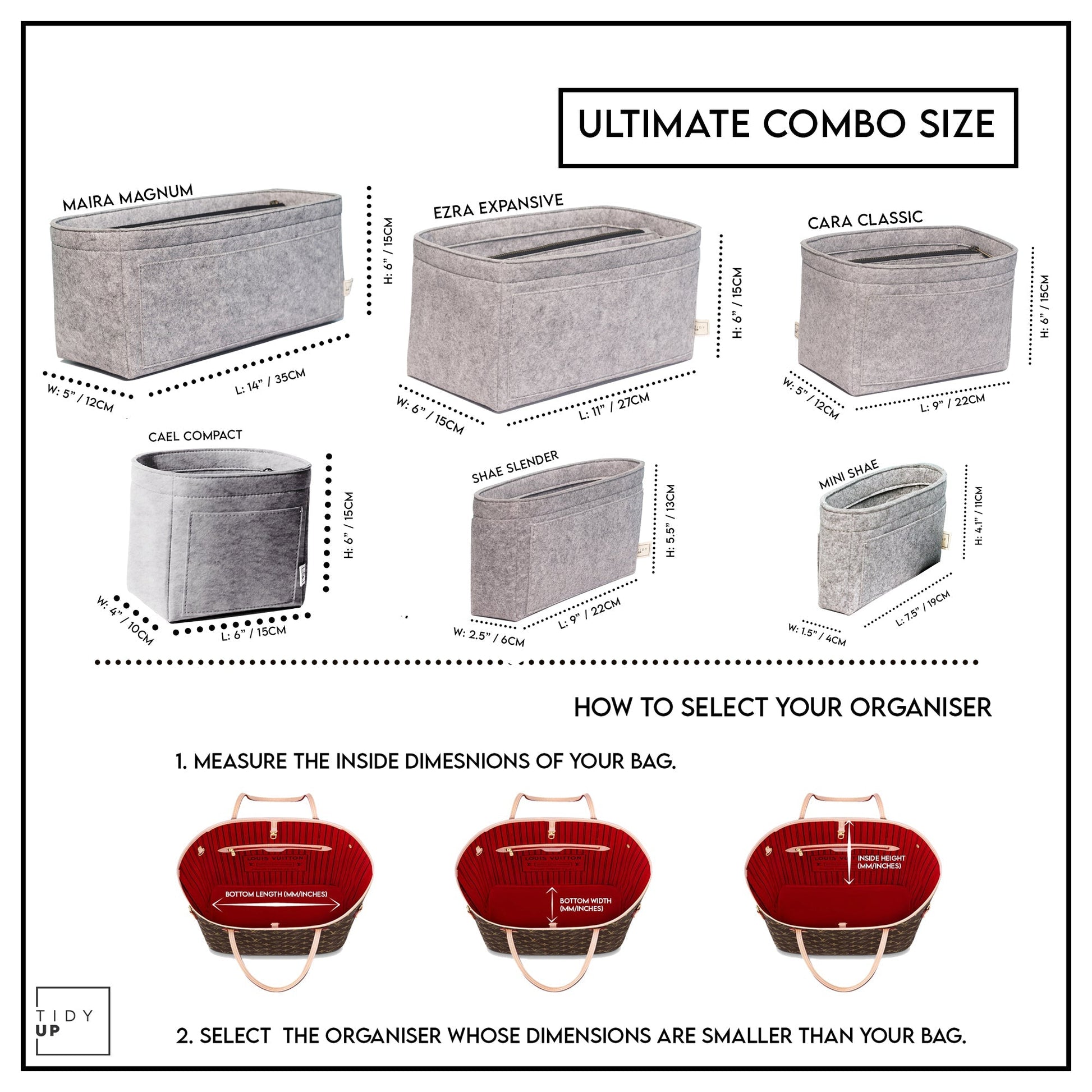 TidyUp Essential Shapemate combo pack of 5