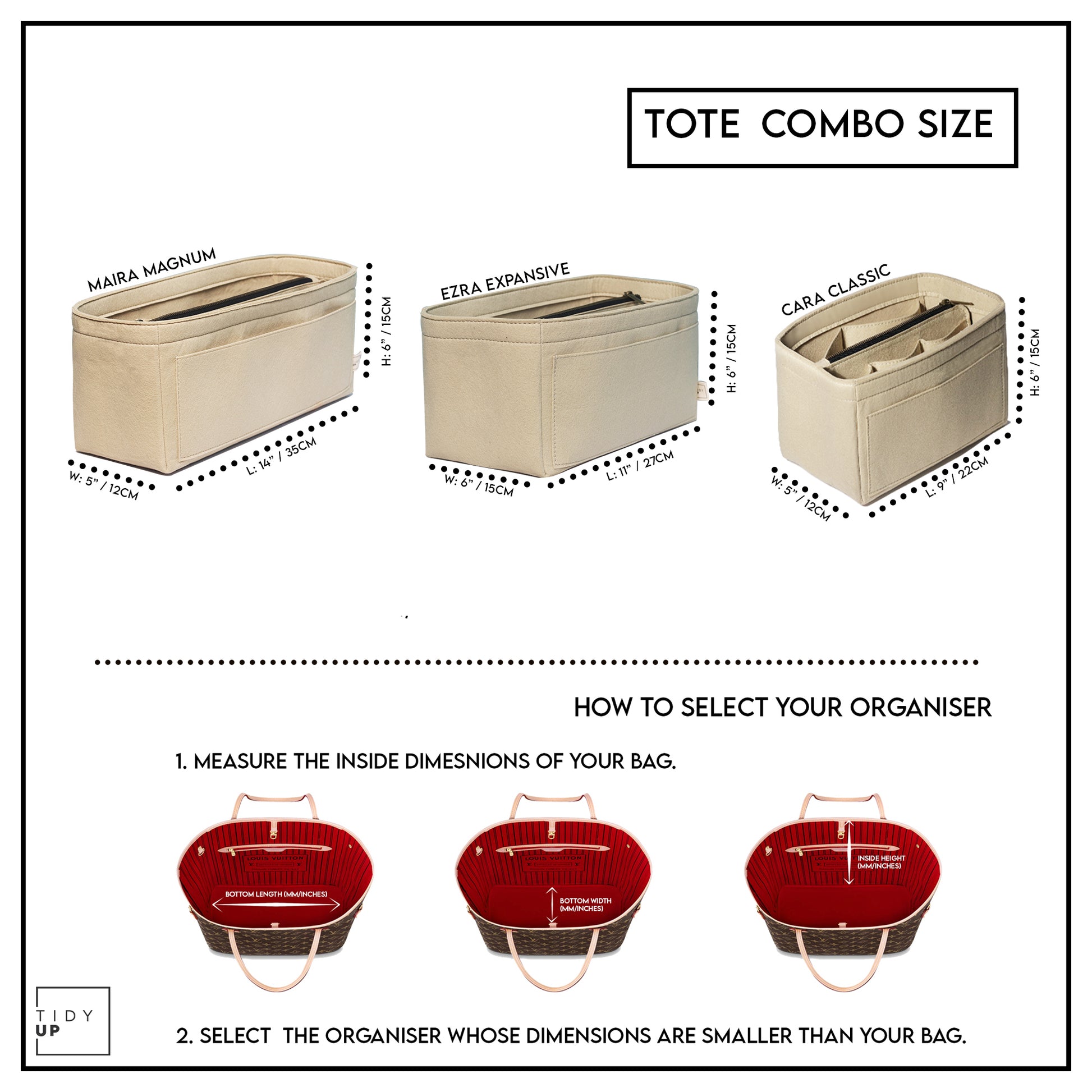 TidyUp Tote Combo - Pack of 3