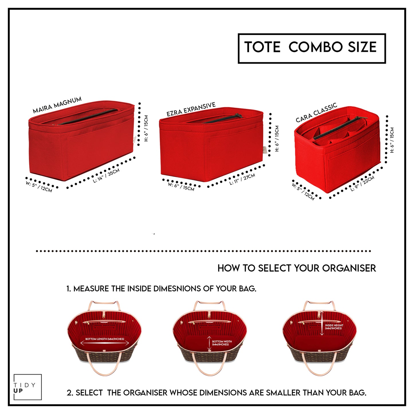 TidyUp Tote Combo - Pack of 3