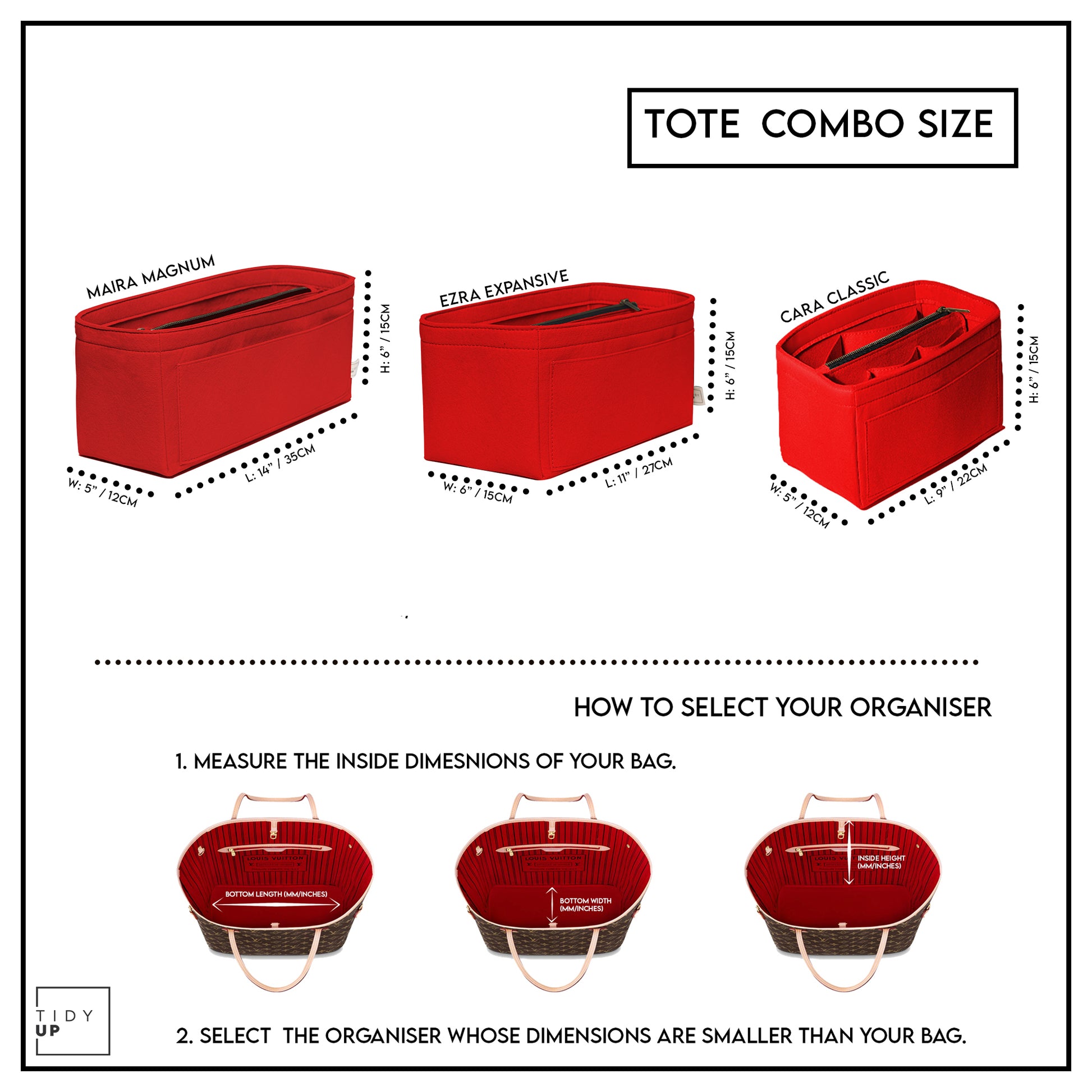 TidyUp Tote Combo - Pack of 3