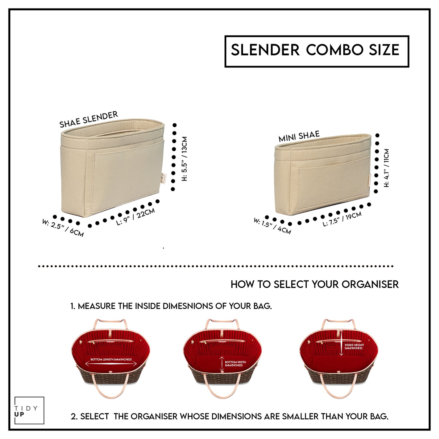 TidyUp Essential Slender Combo - Pack of 2