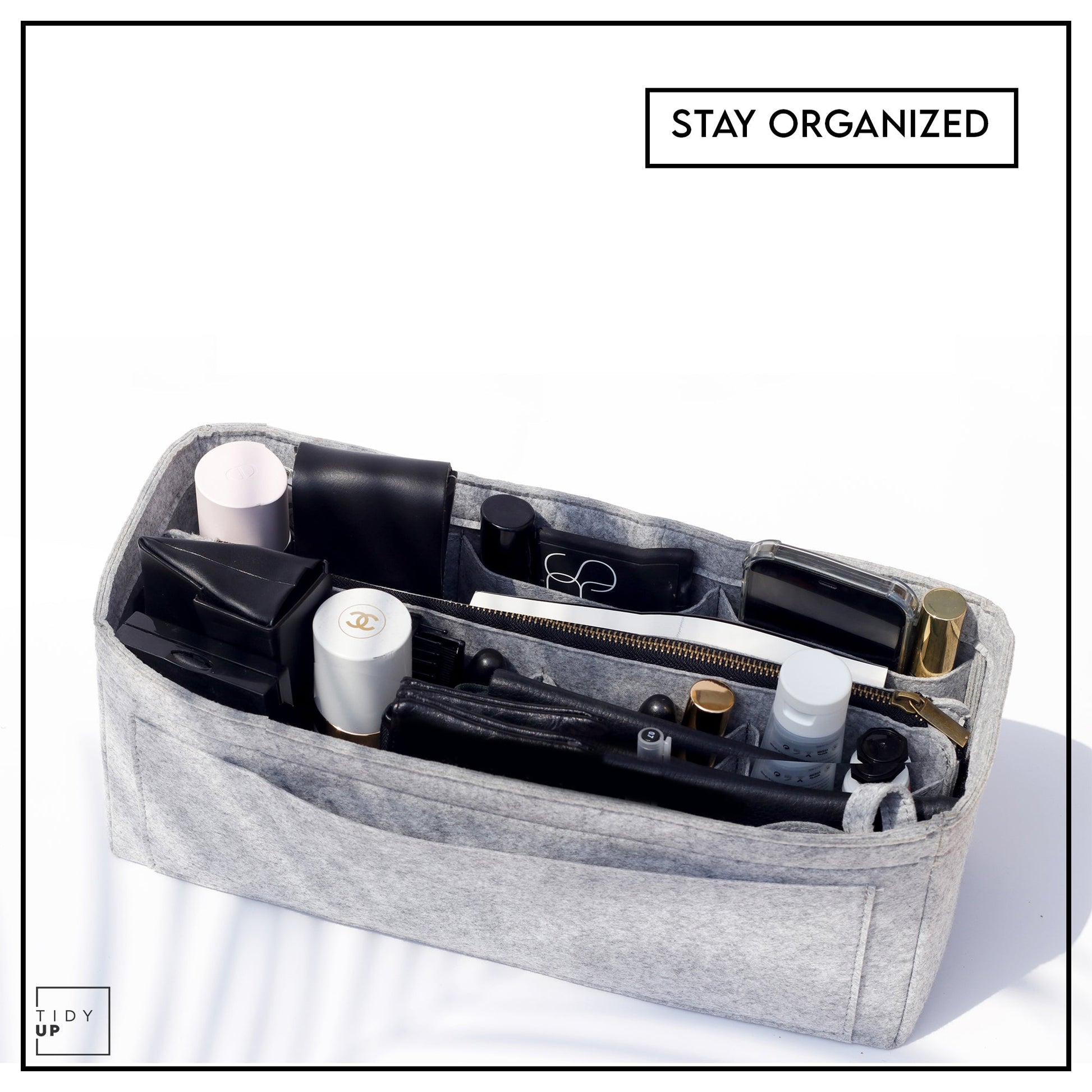 chanel travel toiletry bag TidyUp Care Combo for Chanel 22 Bag | Felt Organizer, Velvet Shaper & Protective Rebag