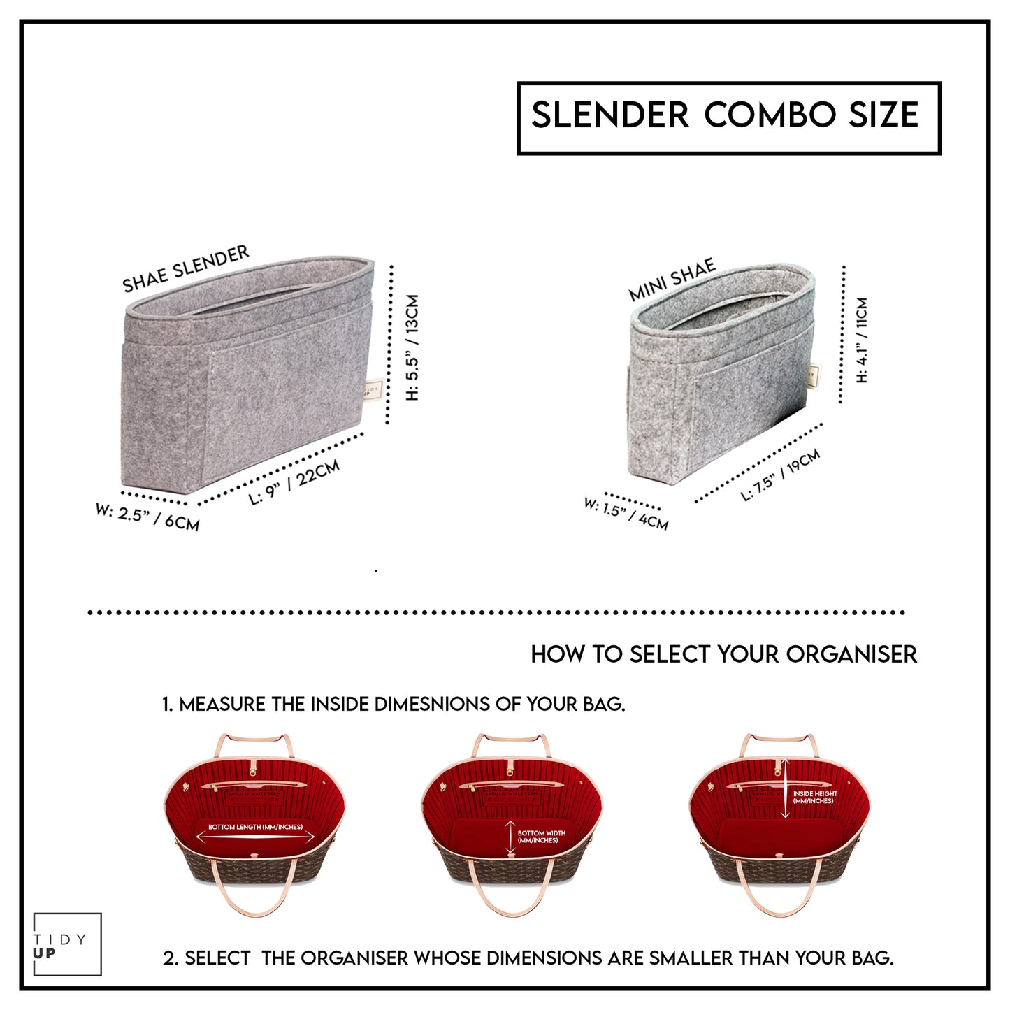 TidyUp Essential Slender Combo - Pack of 2