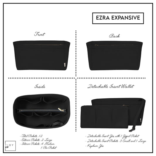 ezra expansive tidyup bag organiser features all-sides