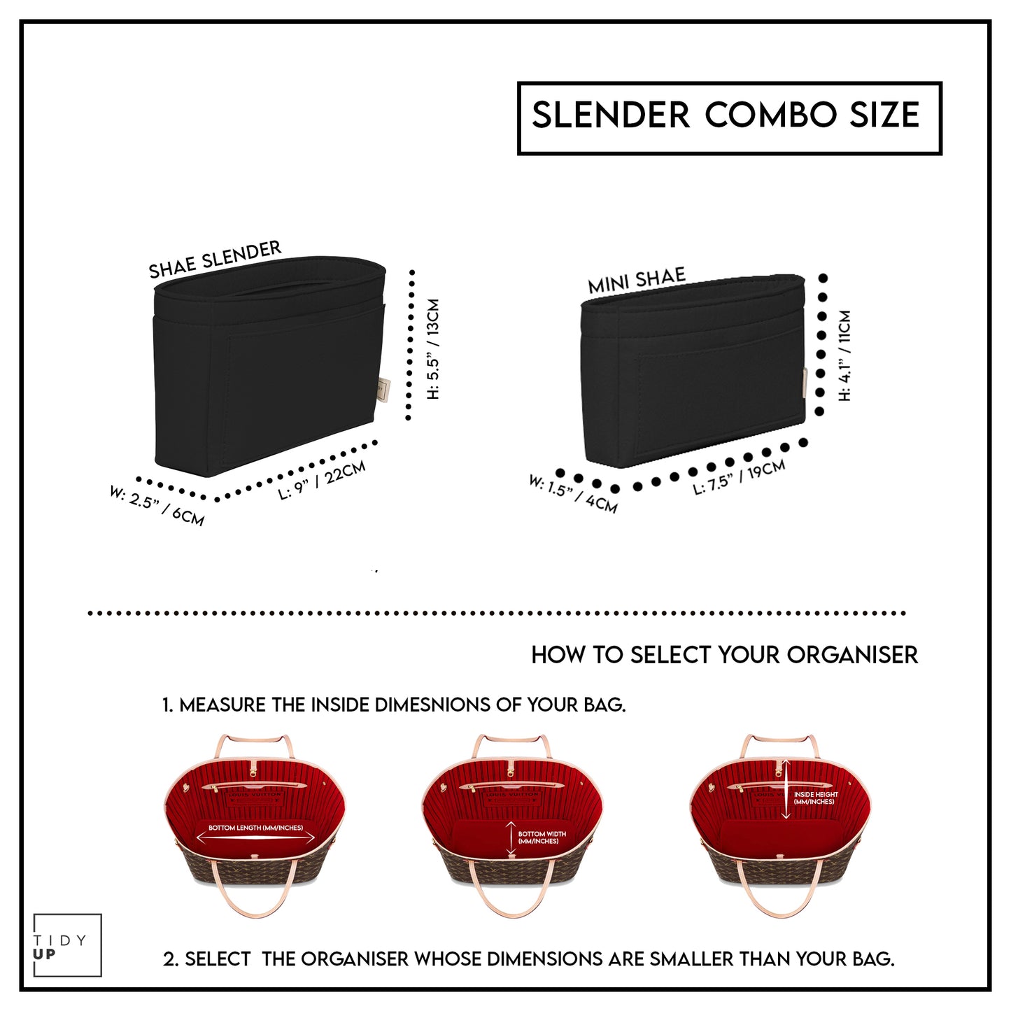 TidyUp Essential Slender Combo - Pack of 2