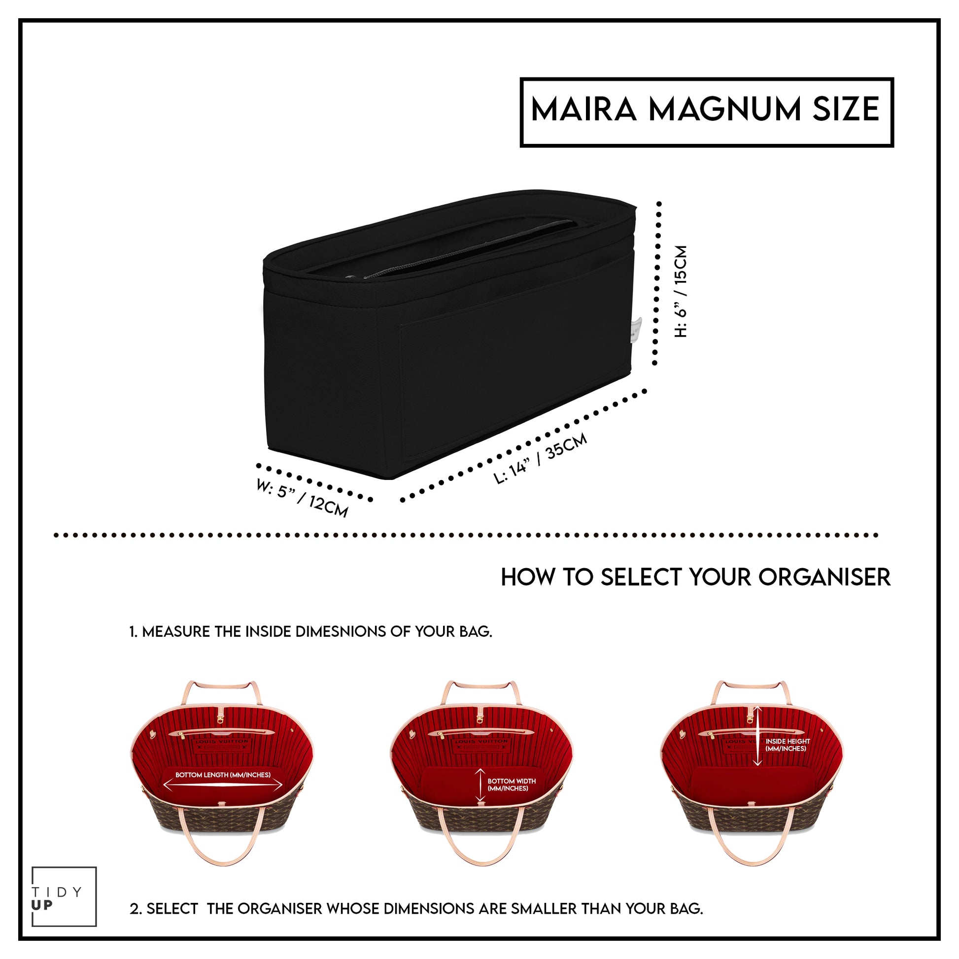 Magnum Coverup, Add-On For Maira Magnum Bag Organiser